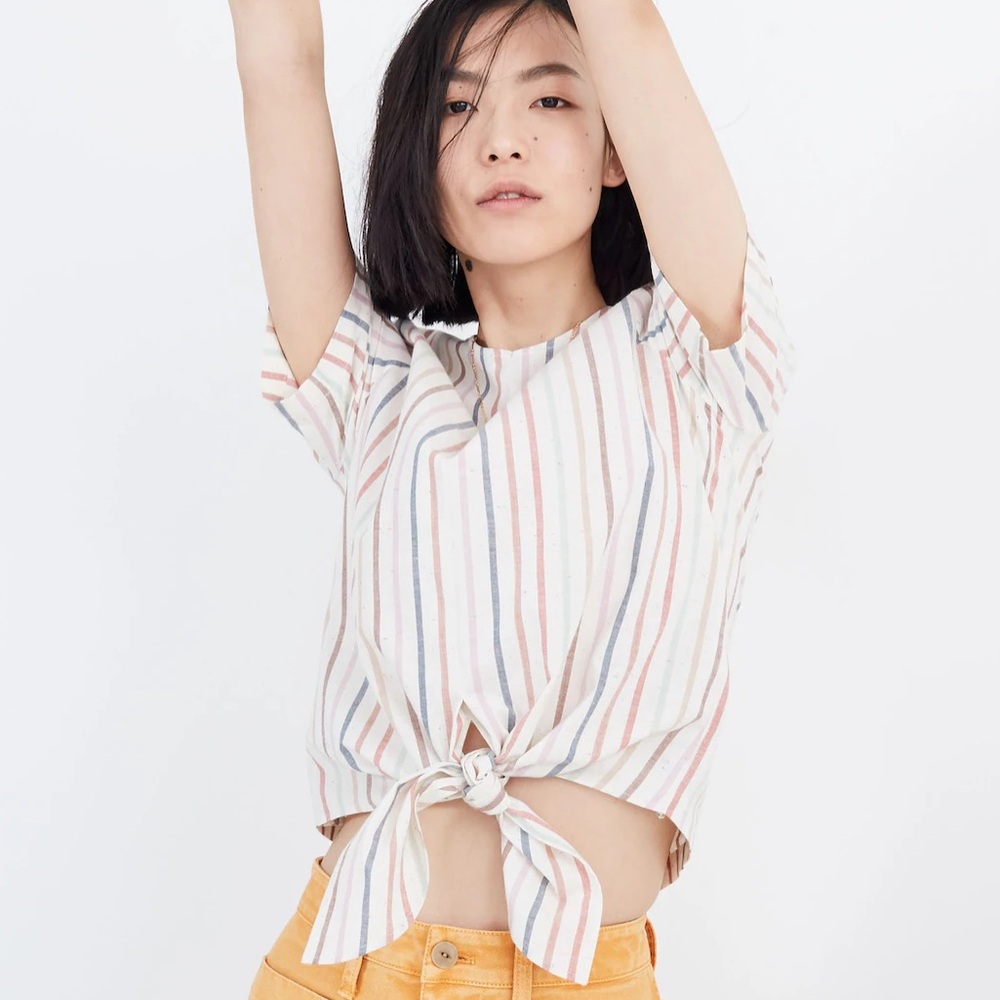 Madewell Button-Back Tie Tee
